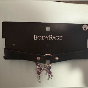 Black butterfly choker